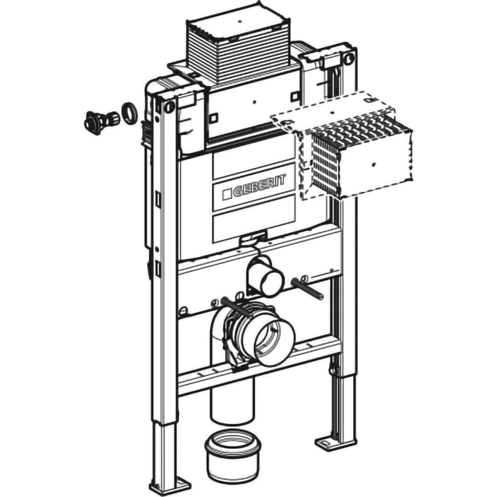 Set rezervor WC incastrat GEBERIT Duofix Omega 111.003.00.1, 6l