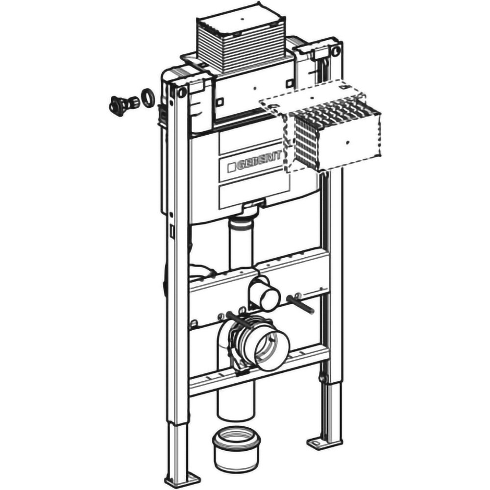 Set rezervor WC incastrat GEBERIT Duofix Omega 111.030.00.1, 6l