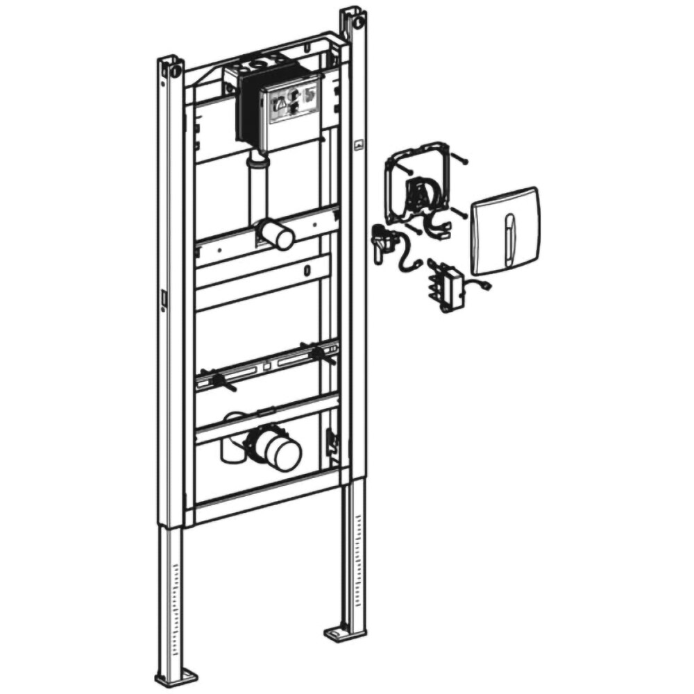 Set cadru fixare pisoar GEBERIT Duofix Basic 111.695.46.5