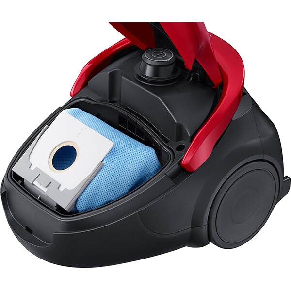 Aspirator cu sac SAMSUNG VC07M25E0WR/GE, 2.5l, 750W, 79dB, rosu-negru 