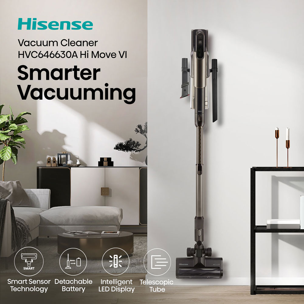 Aspirator vertical HISENSE HVC646630A, 0.7l, 25.2V, autonomie max 55 min, antracit-negru