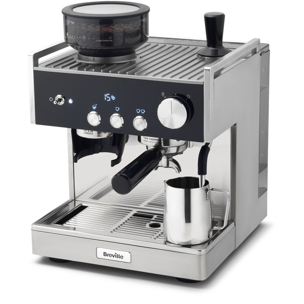 Espressor manual BREVILLE Barista Signature VCF161X-01, 2.8l, 2350W, 15 bar, argintiu-negru