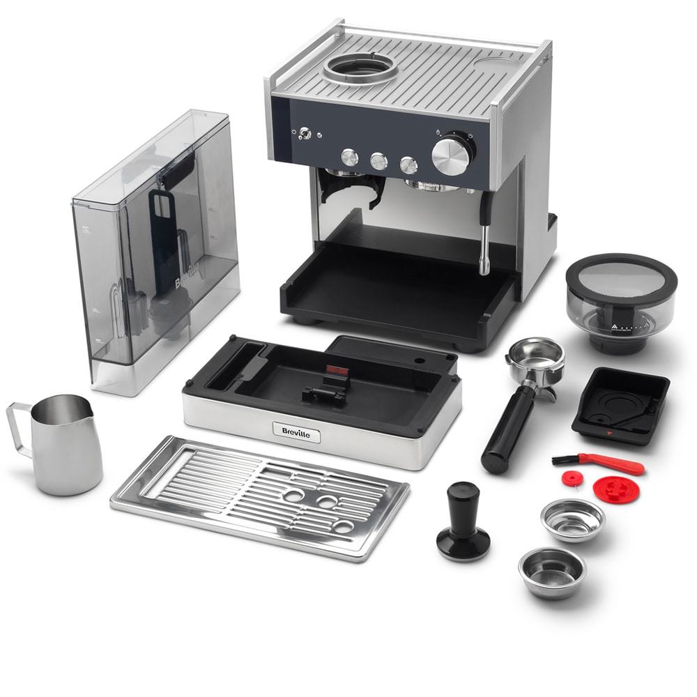 Espressor manual BREVILLE Barista Signature VCF161X-01, 2.8l, 2350W, 15 bar, argintiu-negru