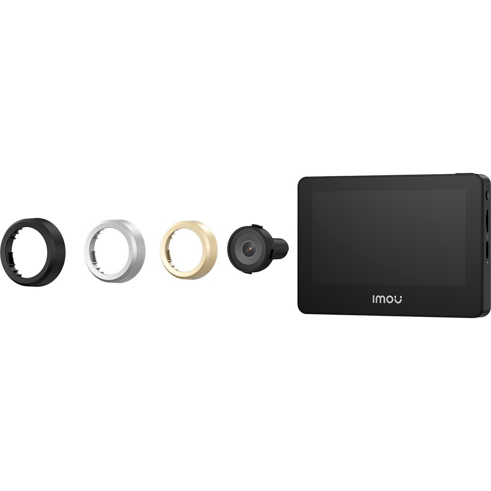 Vizor inteligent IMOU 5M0S, 4", Wi-Fi, 5MP, Wi-Fi 6, 2.4/5Ghz, negru