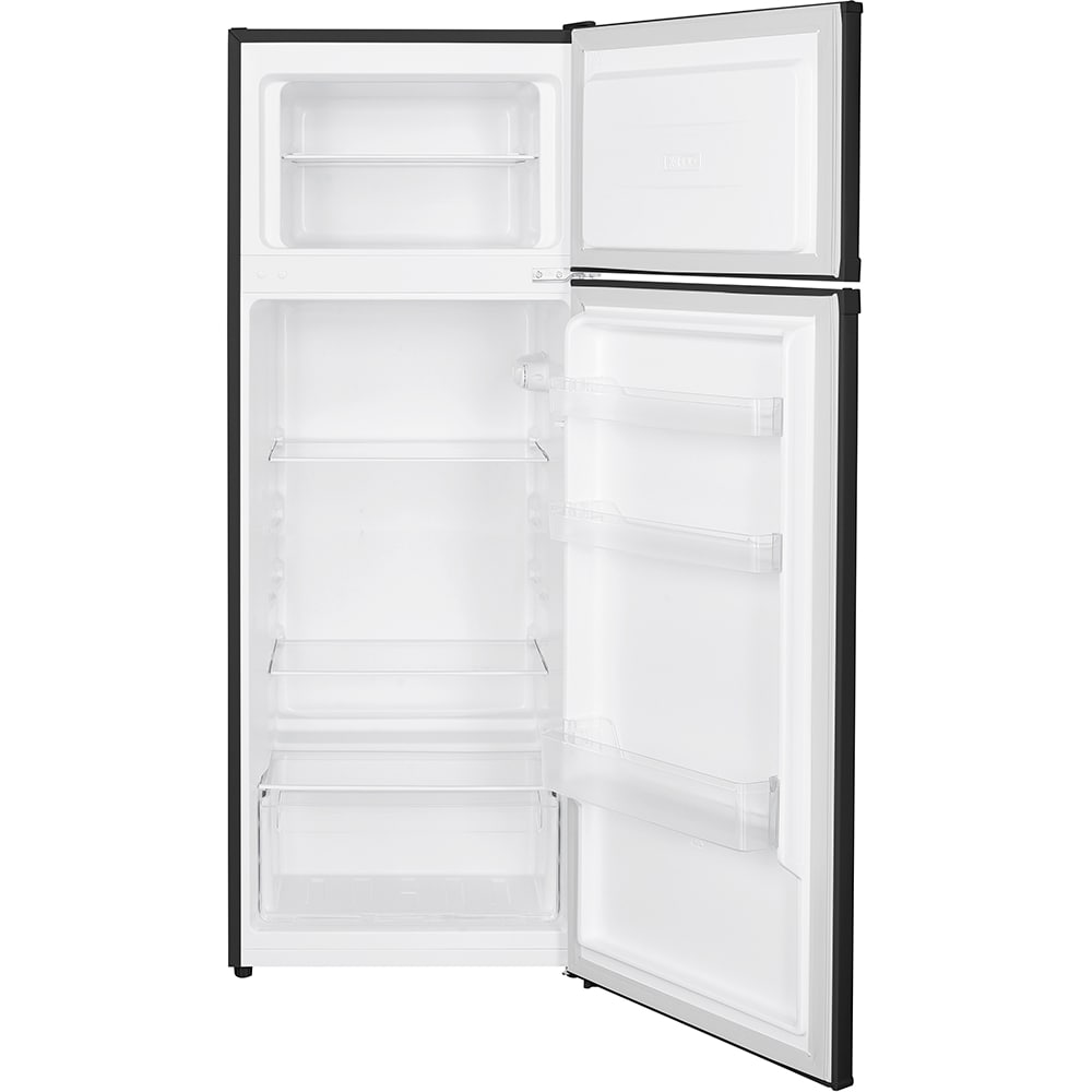 Frigider cu doua usi VORTEX VDD21SBK03H, 206 l, H 143 cm, Clasa E, negru