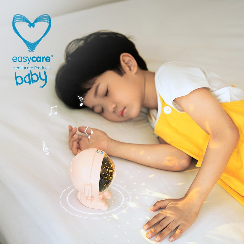 Lampa de veghe 3in1 EASYCARE Astronaut cu proiectii EASY00229, alb-negru