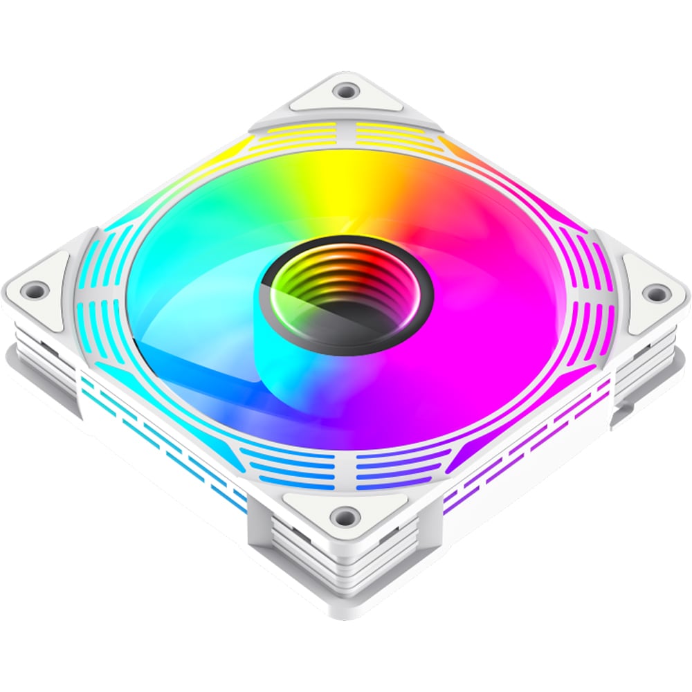 Ventilator GAMEMAX FN12A-C8I-W, 120mm, iluminare ARGB, VEGMFN12AC8IWH