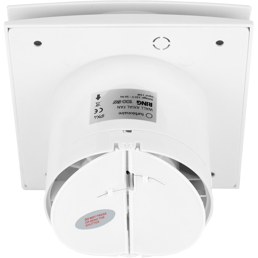 Ventilator baie extractor Turbionaire RING 100 SW, 15W, 80mc/h, 100mm, alb