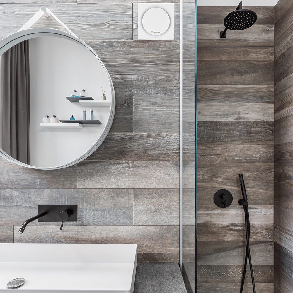 Ventilator baie extractor Turbionaire RING 100 SW, 15W, 80mc/h, 100mm, alb