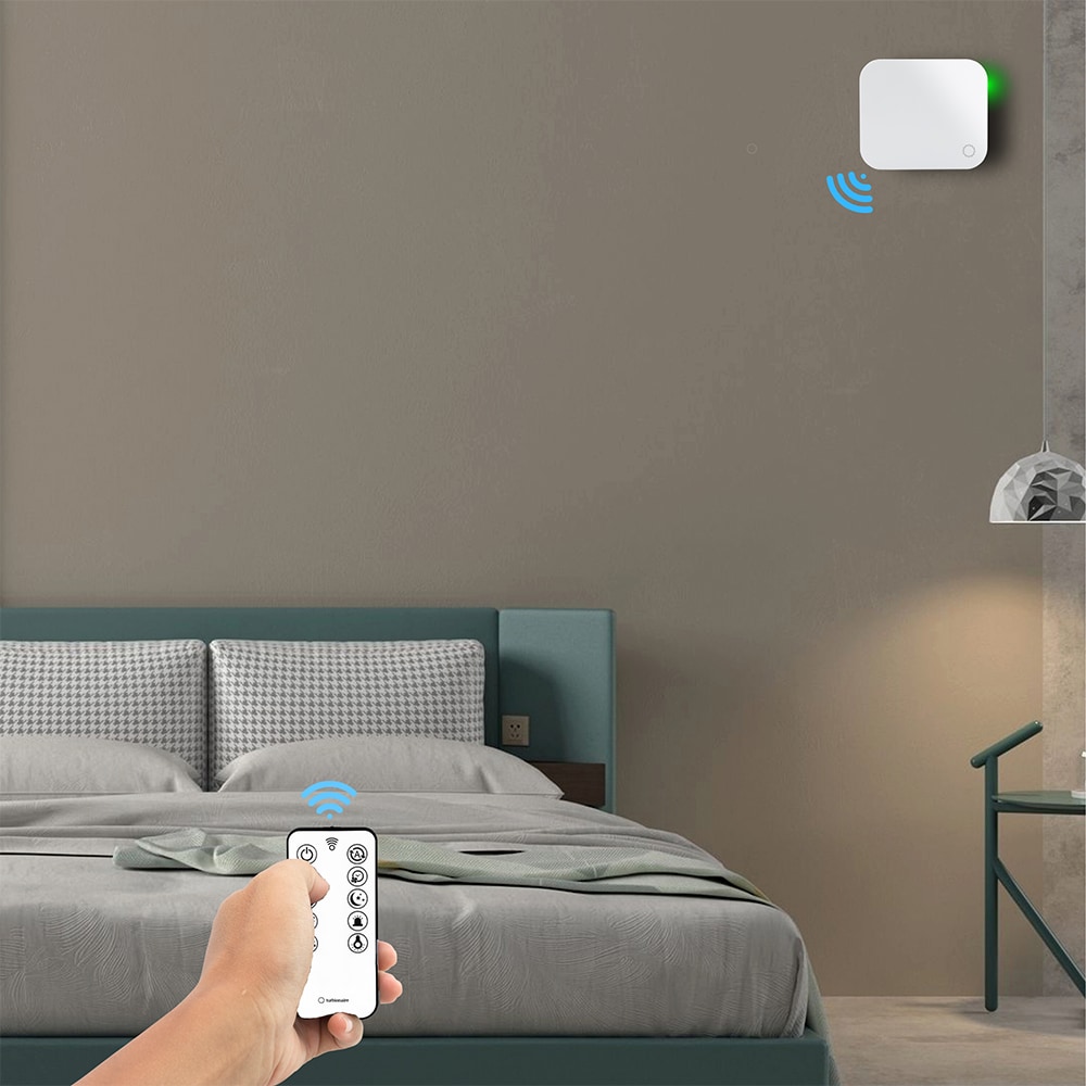 Ventilator cu recuperare de caldura Turbionaire Trend HRV, senzor umiditate, flux de aer reversibil, 1.2W, 31mc/h, 100mm, alb