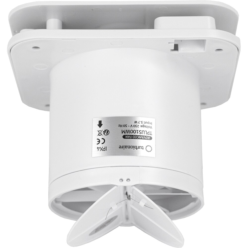 Ventilator baie extractor Turbionaire Trend Plus, 1.8W, 85mc/h, 100mm, alb