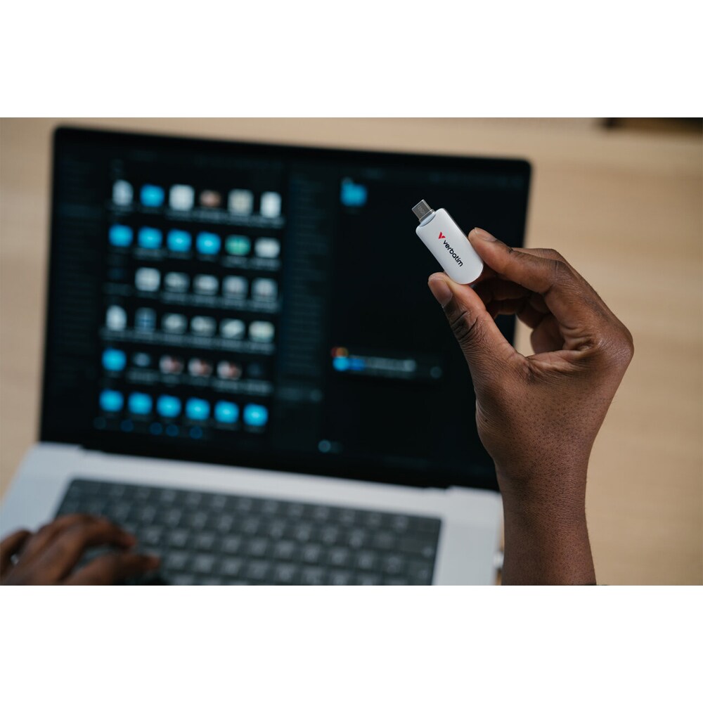 Memorie USB VERBATIM Plectra, 256GB, USB 3.2 Type-C Gen 1, alb