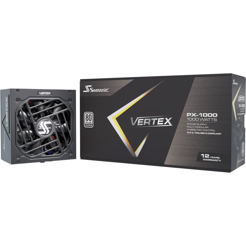 Sursa PC SEASONIC Vertex PX-1000 ATX 3.1, 1000W, 135mm, 80 Plus Platinum, Full Modular