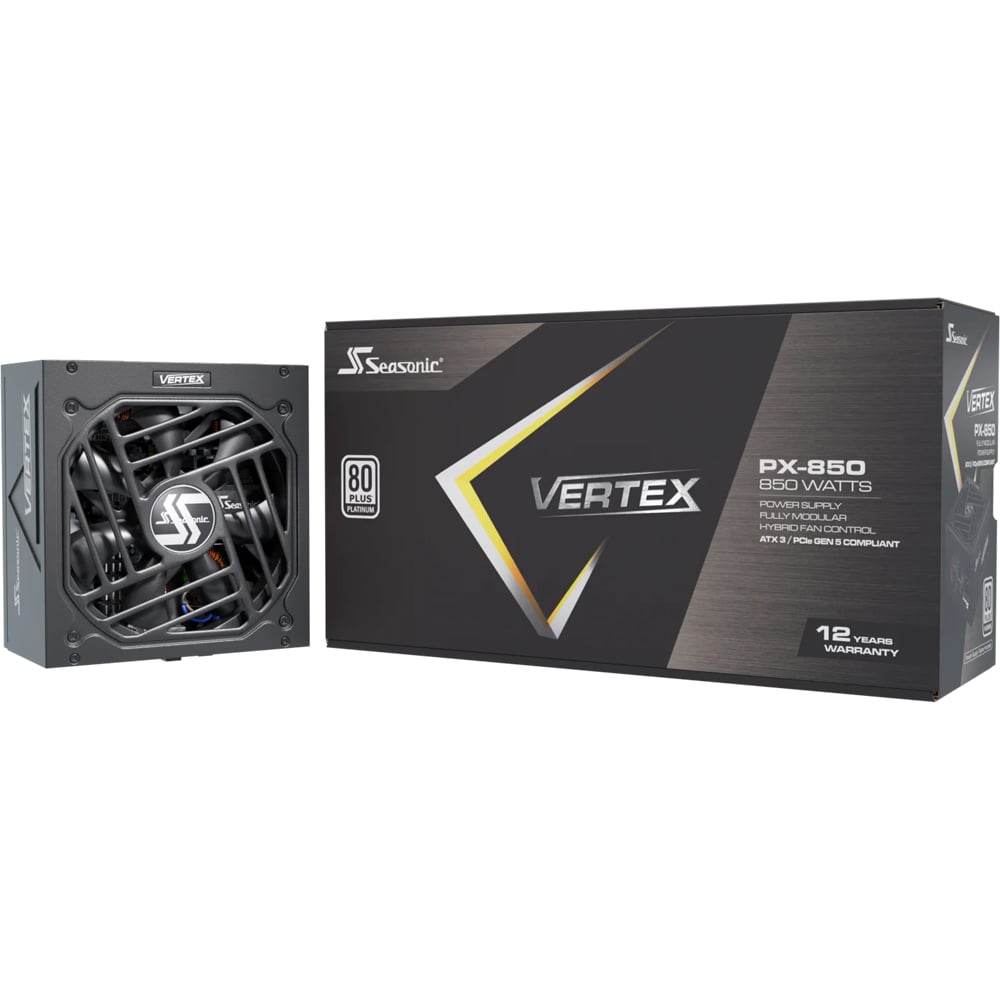 Sursa PC SEASONIC Vertex PX-850 ATX 3.1, 850W, 135mm, 80 Plus Platinum, Full Modular