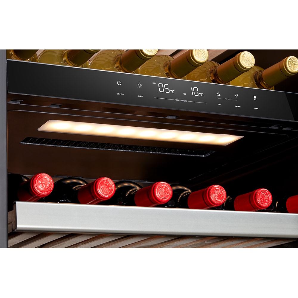 Racitor de vinuri VORTEX VWC43SBK01M, 193 sticle, H 185 cm, Clasa G, negru