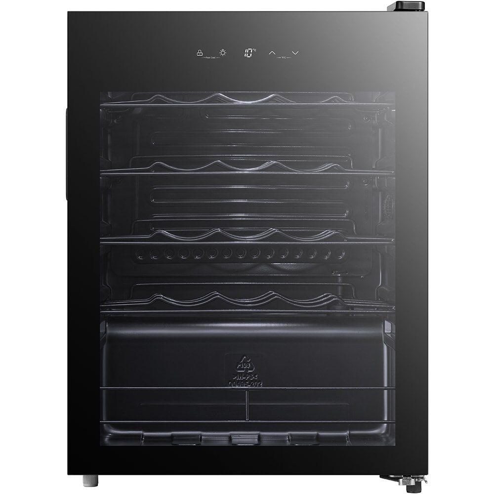 Racitor de vinuri VORTEX VWC7SBK02M, 24 sticle, H 64 cm, Clasa G, negru