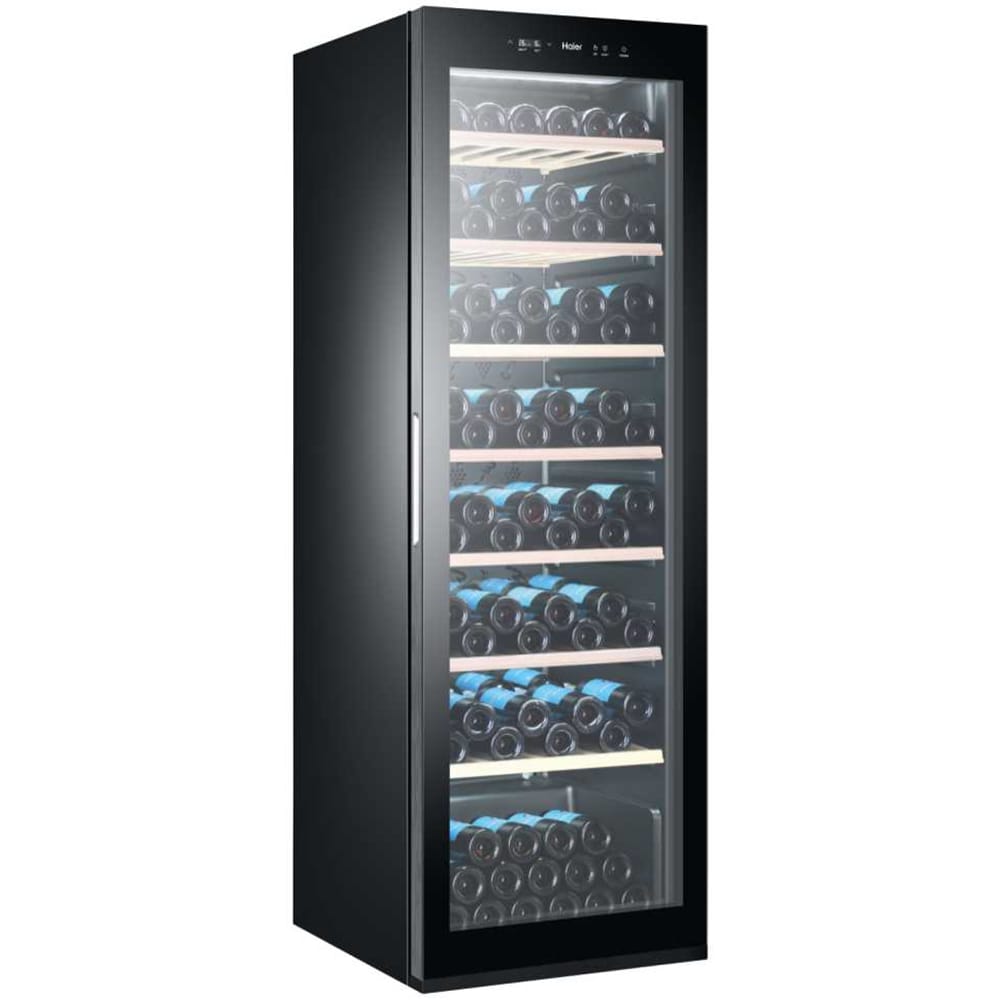 Racitor de vinuri HAIER WS171GA, Direct Cooling, 171 sticle, H 185 cm, Clasa G, negru