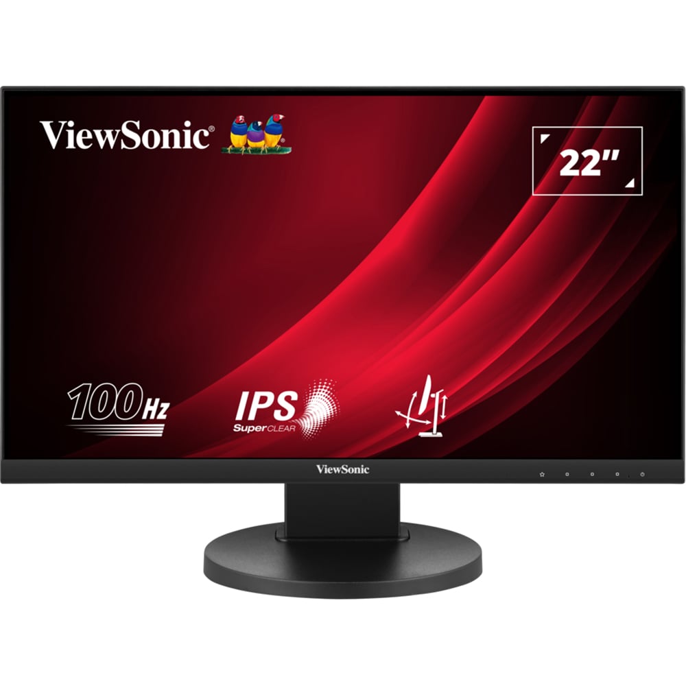 Monitor LED IPS VIEWSONIC VG2208A-HD, 22", Full HD, 100Hz, Flicker-Free, negru