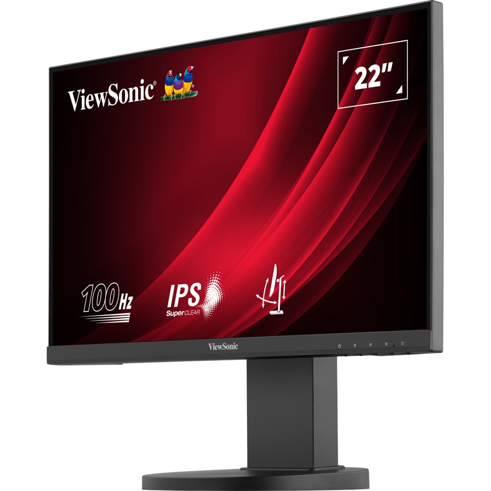 Monitor LED IPS VIEWSONIC VG2208A-HD, 22", Full HD, 100Hz, Flicker-Free, negru