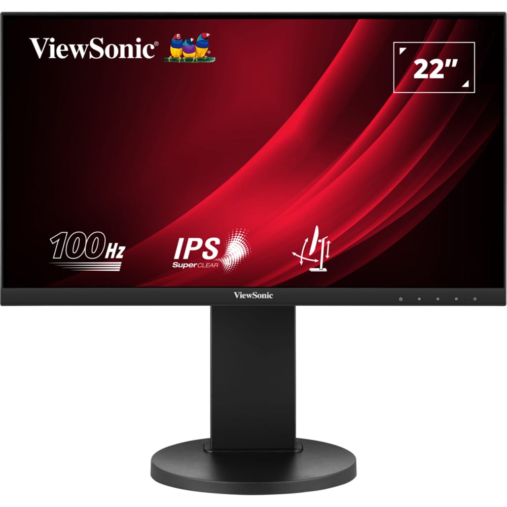 Monitor LED IPS VIEWSONIC VG2208A-HD, 22", Full HD, 100Hz, Flicker-Free, negru