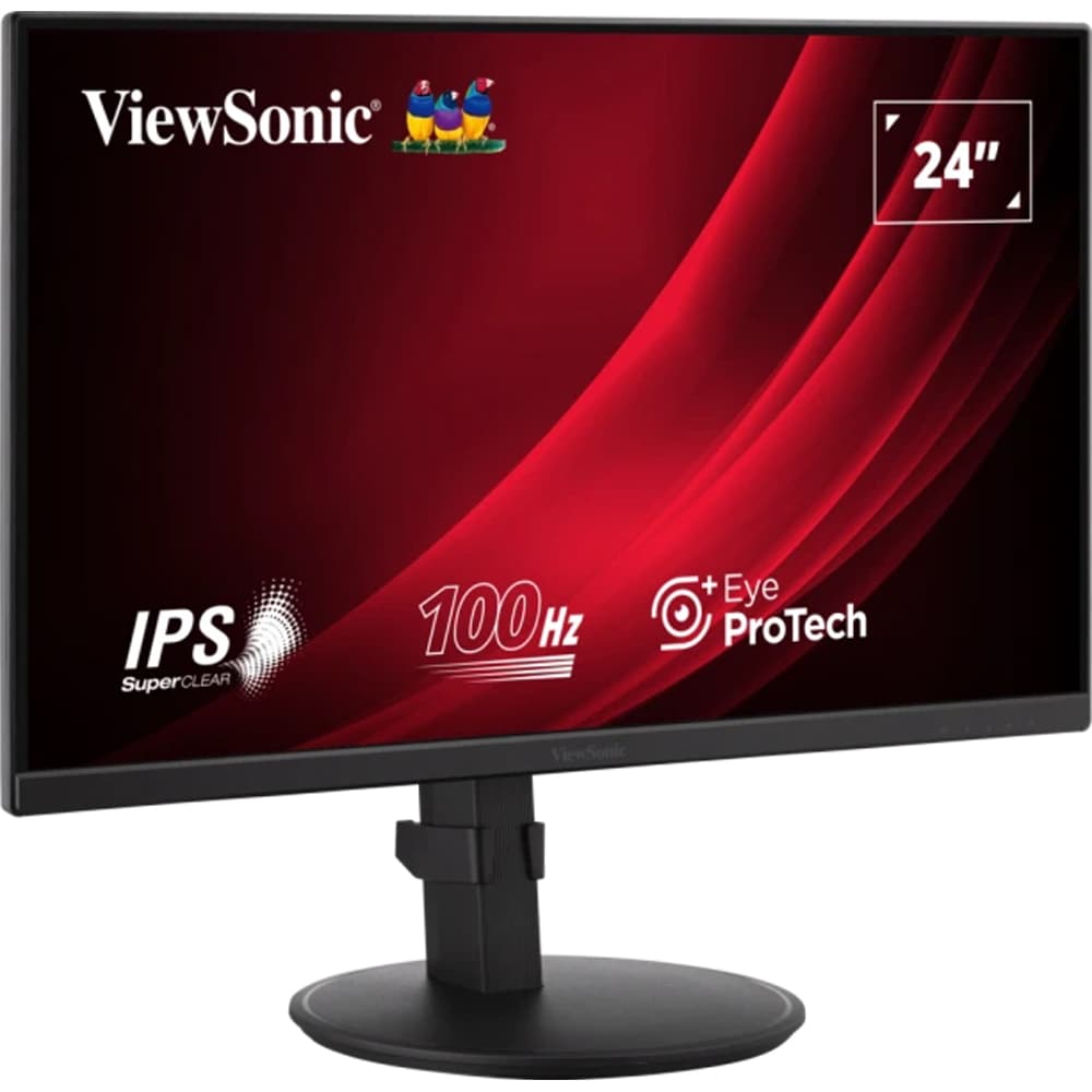 Monitor LED IPS ViewSonic VG2408A-MHD, 23.8", Full HD, 100Hz, Difuzoare, Eye ProTech+, negru