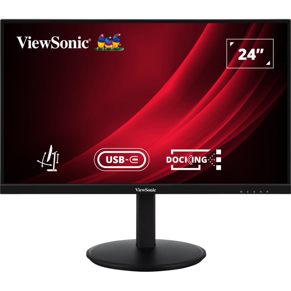 Monitor LED IPS VIEWSONIC VG2409U-2, 24", Full HD, 100Hz, HDR10, Flicker Free, negru