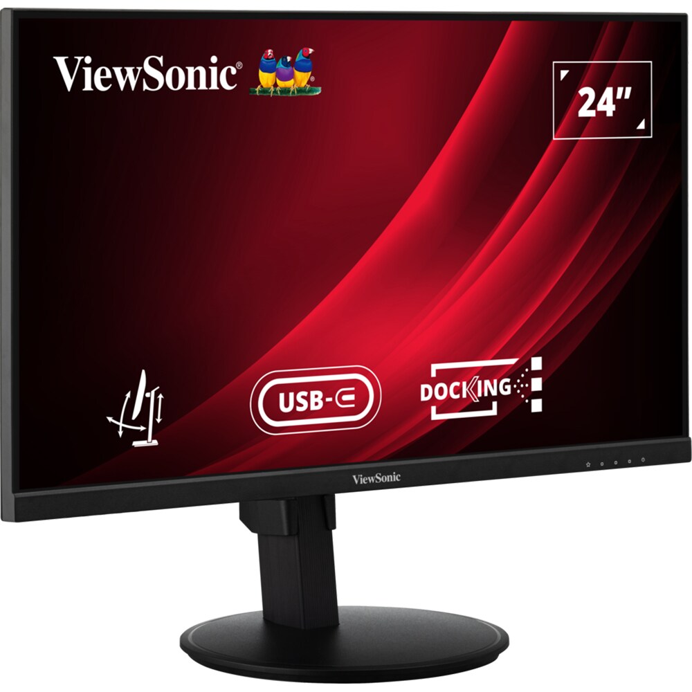 Monitor LED IPS VIEWSONIC VG2409U-2, 24", Full HD, 100Hz, HDR10, Flicker Free, negru