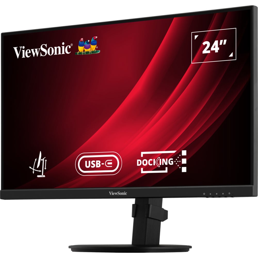 Monitor LED IPS VIEWSONIC VG2409U-2, 24", Full HD, 100Hz, HDR10, Flicker Free, negru