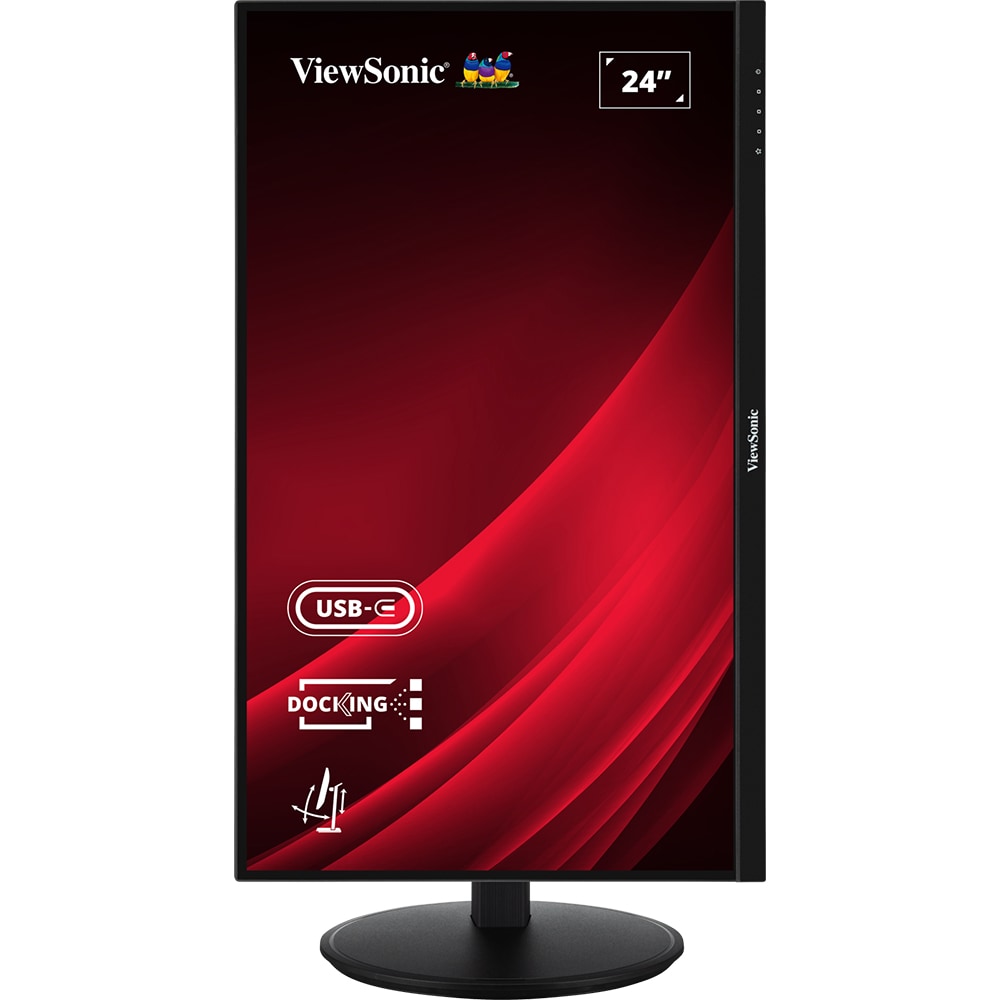 Monitor LED IPS VIEWSONIC VG2409U-2, 24", Full HD, 100Hz, HDR10, Flicker Free, negru