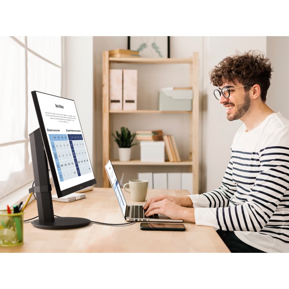 Monitor LED IPS VIEWSONIC VG2409U-2, 24", Full HD, 100Hz, HDR10, Flicker Free, negru