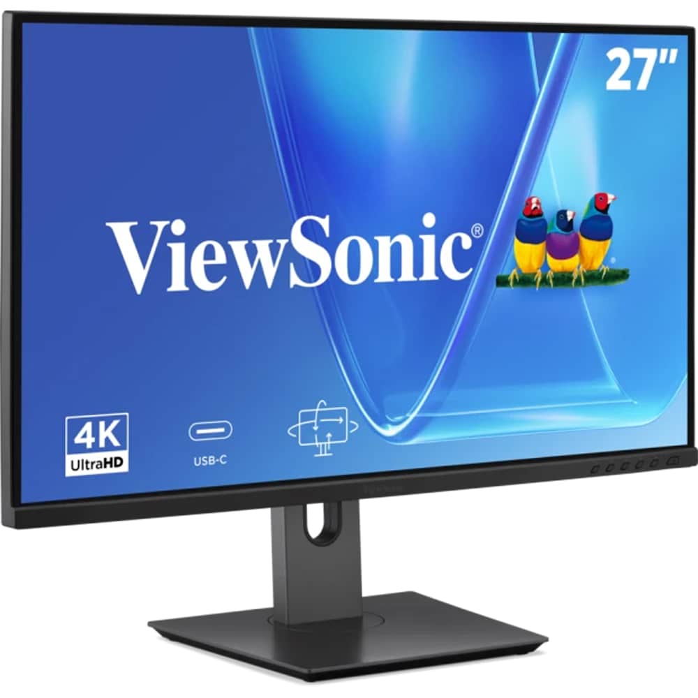 Monitor LED IPS ViewSonic VG2719U-4K, 27", 4K UHD, 60Hz, USB-C 96W, HDR10, negru