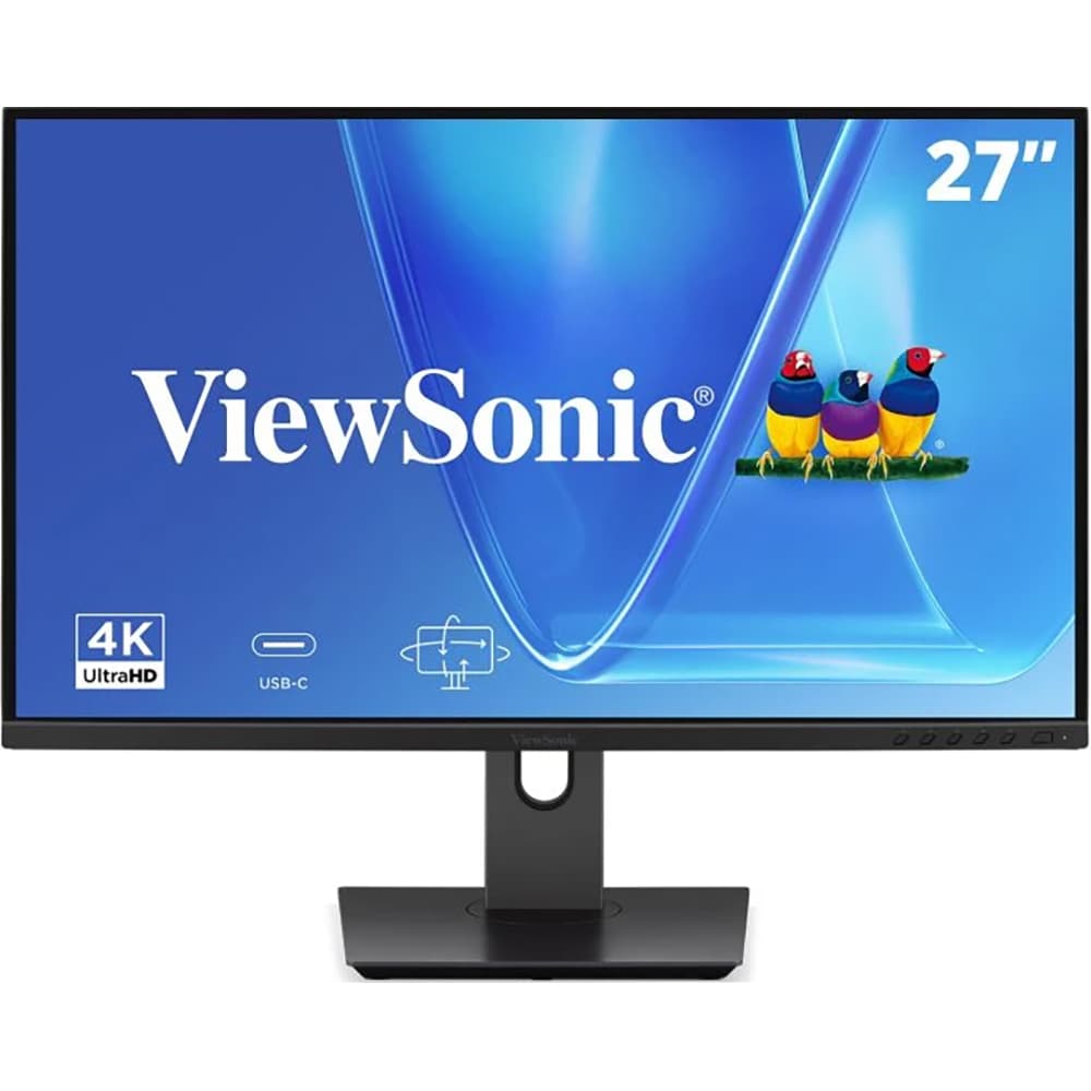 Monitor LED IPS ViewSonic VG2719U-4K, 27", 4K UHD, 60Hz, USB-C 96W, HDR10, negru