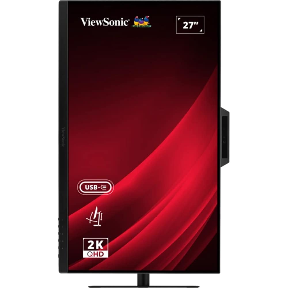 Monitor LED IPS ViewSonic VG2741V-2K, 27", QHD, 120Hz, USB-C, Webcam 5MP, negru