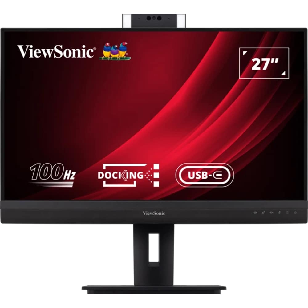 Monitor LED IPS ViewSonic VG2757V-2K, 27", QHD, 100Hz, USB-C 90W, Webcam 5MP, negru