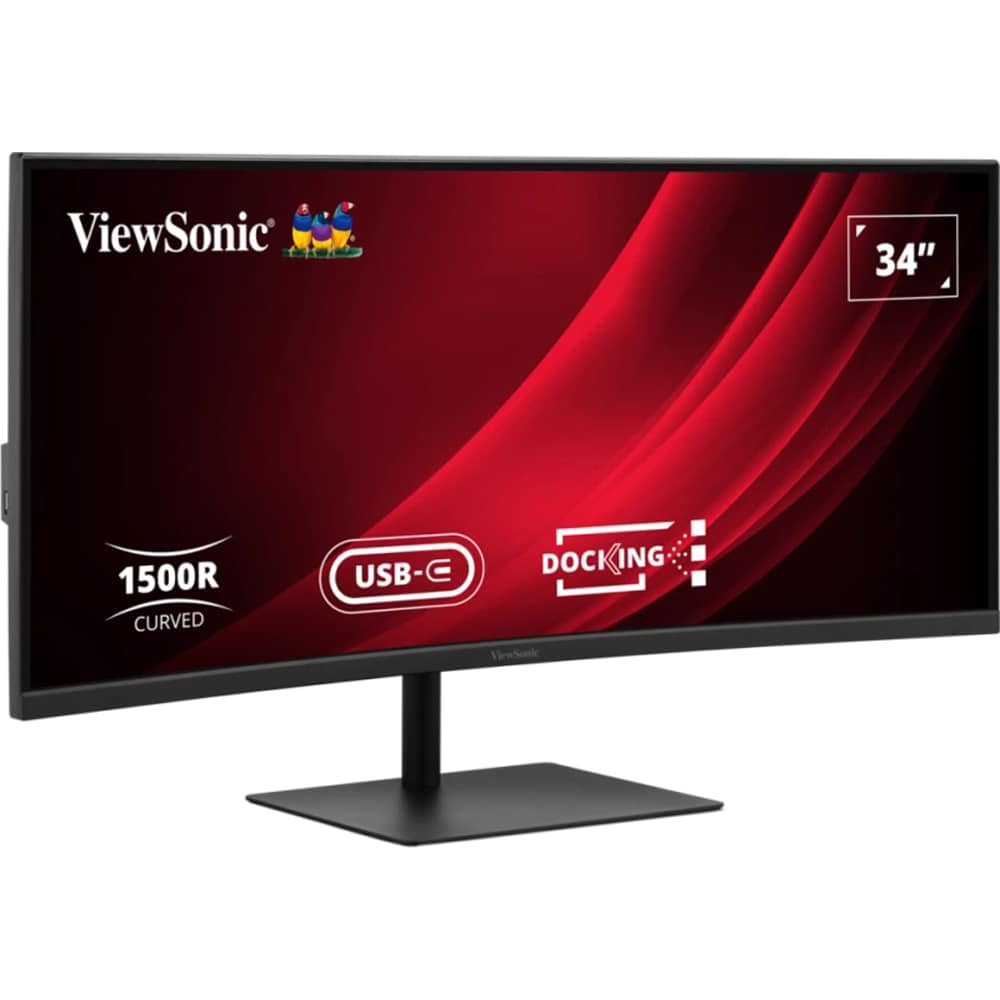 Monitor curbat LED VA ViewSonic VG3419C-2, 34", UWQHD, 120Hz, USB-C 96W, KVM, HDR10, negru