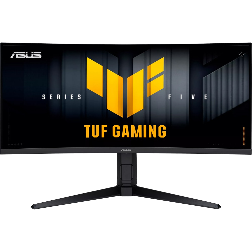 Monitor Gaming curbat LED VA ASUS TUF VG34WQL5A, 34", WQHD, 200Hz, AMD FreeSync Premium, HDR10, boxe, negru