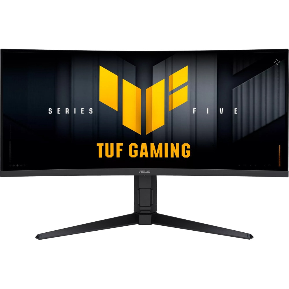 Monitor Gaming curbat LED VA ASUS TUF VG34WQML5A, 34", WQHD, 250Hz, AMD FreeSync Premium, HDR10, boxe, negru