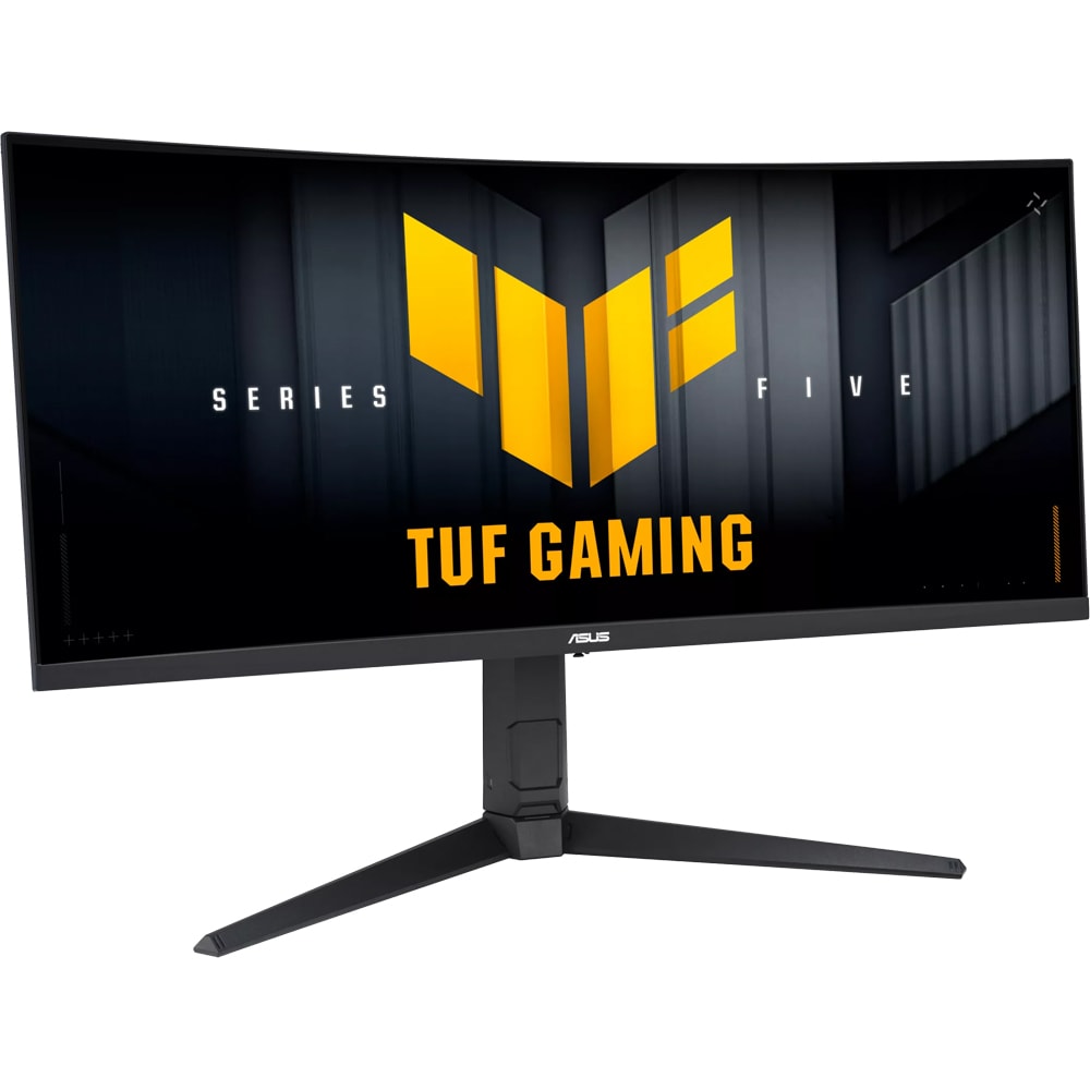 Monitor Gaming curbat LED VA ASUS TUF VG34WQML5A, 34", WQHD, 250Hz, AMD FreeSync Premium, HDR10, boxe, negru
