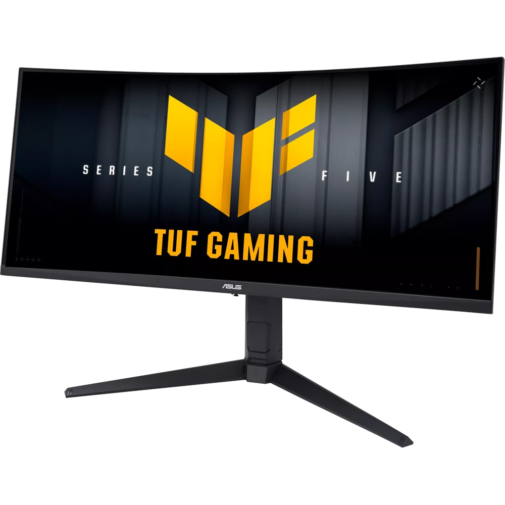 Monitor Gaming curbat LED VA ASUS TUF VG34WQML5A, 34", WQHD, 250Hz, AMD FreeSync Premium, HDR10, boxe, negru