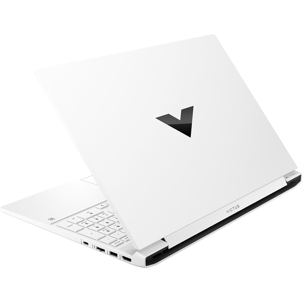 Laptop gaming Victus by HP 15-fa0028nq, Intel Core i5-12450H pana la 4.4GHz, 15.6" Full HD, 16GB, SSD 512GB, NVIDIA GeForce RTX 3050 4GB, Free DOS, alb