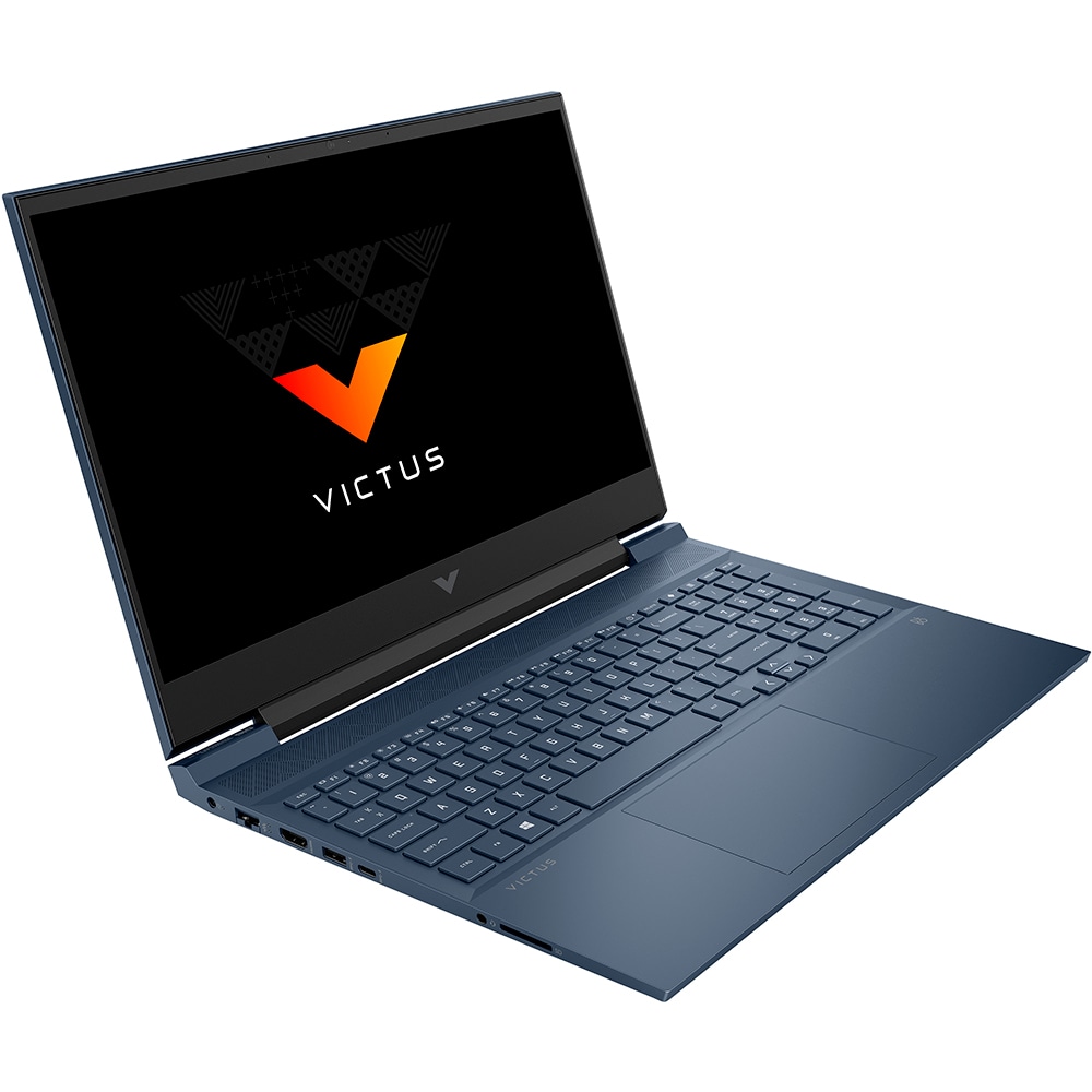 Laptop gaming Victus by HP 15-fb0009nq, AMD Ryzen 5 5600H pana la 4.2GHz, 15.6" Full HD, 16GB, SSD 512GB, RTX 3050 Ti 4GB, Free DOS, albastru