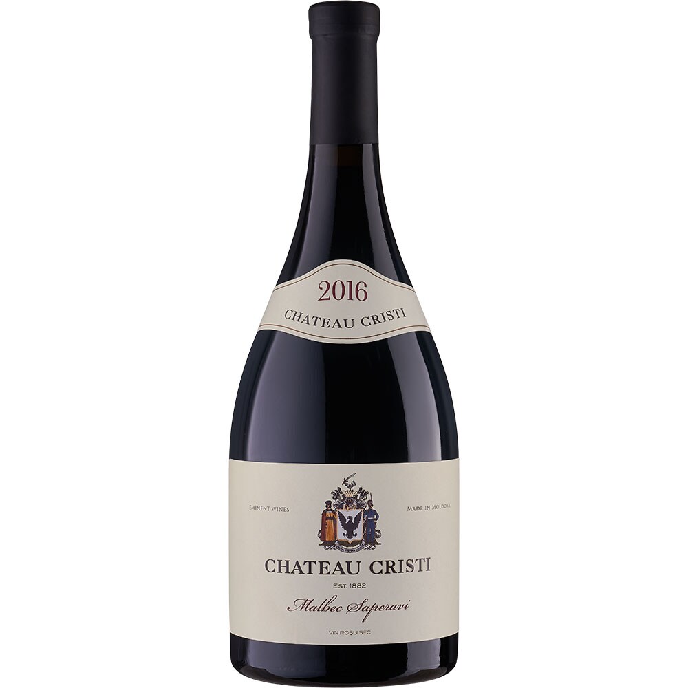 Vin rosu sec Chateau Cristi Malbec Saperavi, 0.75L