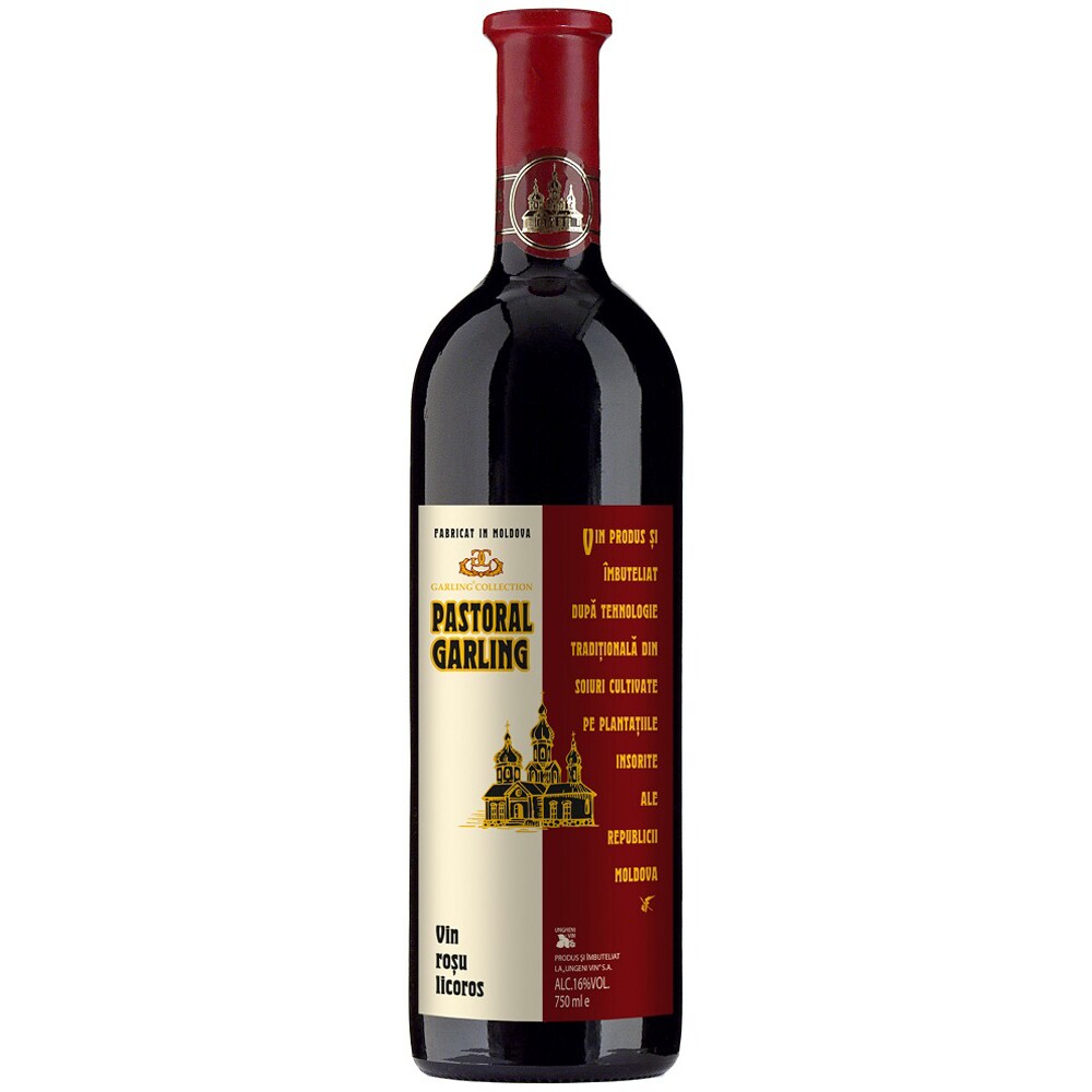 Vin rosu dulce Ungheni Pastoral Garling, 0.75L