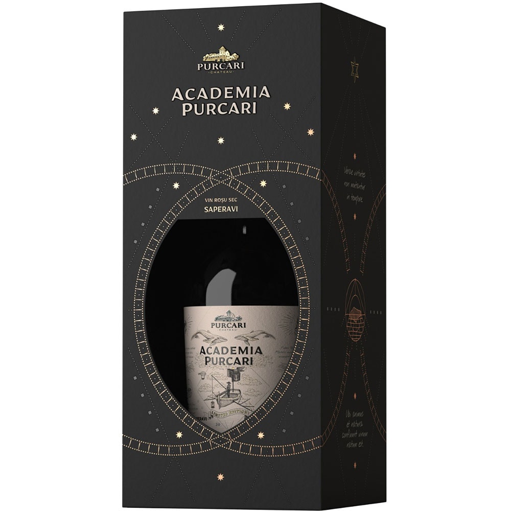 Vin rosu sec Purcari Winery Academia Saperavi 2019, 0.75L 