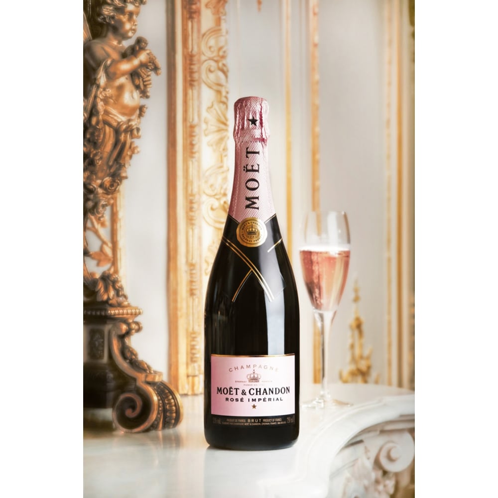 Sampanie rose Moet Rose Imperial+ cutie, 0.75L