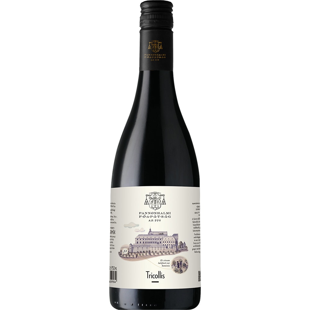 Vin rosu sec Pannonhalmi Tricolis Voros 2021, 0.75L