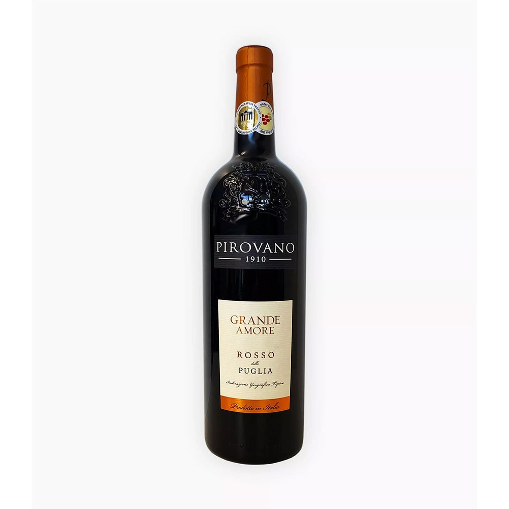 Vin rosu sec Pirovano Grande Amore Rosso Puglia, 0.75L