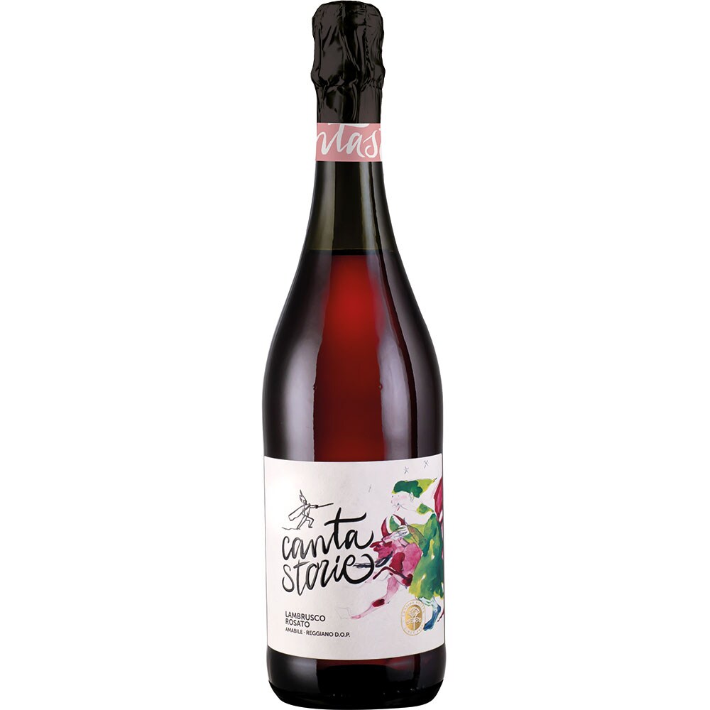 Vin spumant rose demidulce Cantina Casali Lambrusco Cantastorie Rosato Amabile, 0.75L