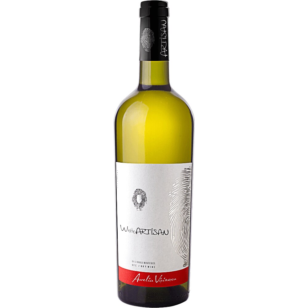 Vin alb sec Domeniile Sahateni Aurelia Visinescu Artisan 2021, 0.75L