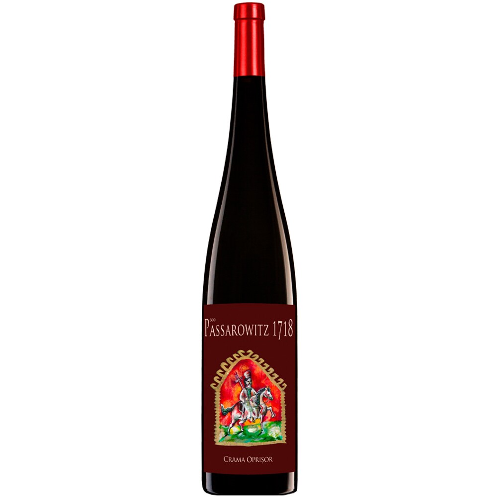 Vin rosu sec Crama Oprisor Passarowitz 300, 1.5L + Cutie de lemn